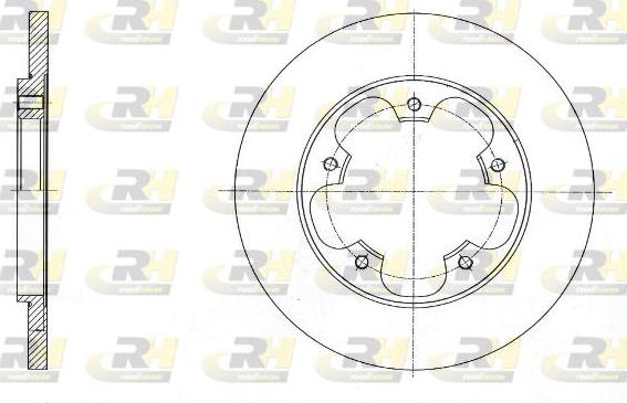 Roadhouse 61567.00 - Brake Disc autospares.lv