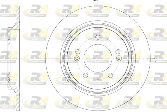 Roadhouse 61571.00 - Brake Disc autospares.lv