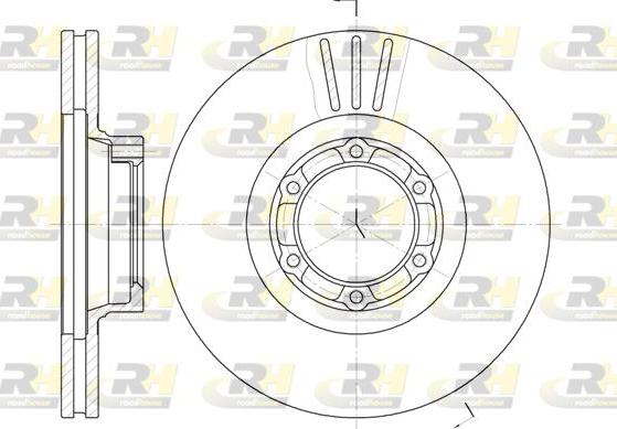 Roadhouse 6157.10 - Brake Disc autospares.lv