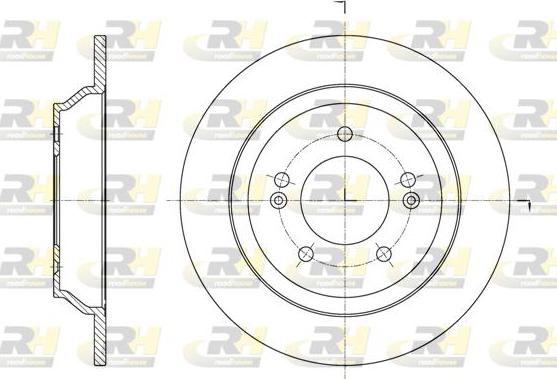 Roadhouse 61572.00 - Brake Disc autospares.lv