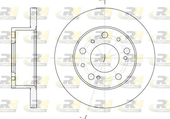 Roadhouse 6169.00 - Brake Disc autospares.lv