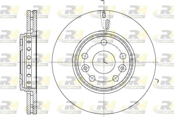 Roadhouse 61655.10 - Brake Disc autospares.lv