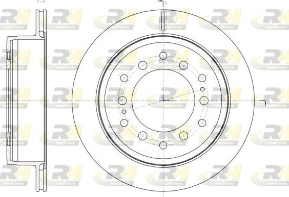 Roadhouse 61664.10 - Brake Disc autospares.lv