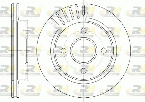 Roadhouse 6160.10 - Brake Disc autospares.lv