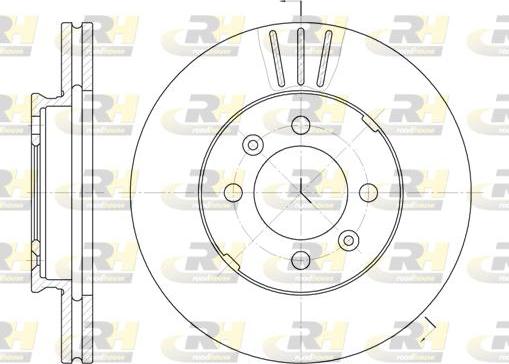 Roadhouse 6109.10 - Brake Disc autospares.lv