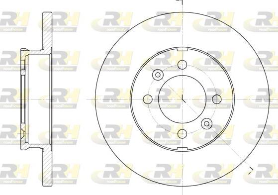 Roadhouse 6104.00 - Brake Disc autospares.lv