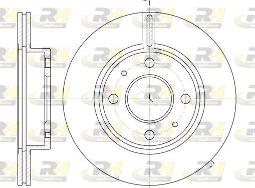 Roadhouse 6105.10 - Brake Disc autospares.lv