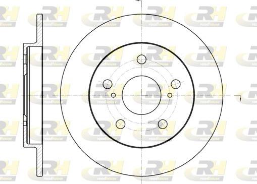 Roadhouse 61074.00 - Brake Disc autospares.lv