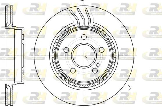 Roadhouse 61071.10 - Brake Disc autospares.lv