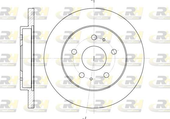 Roadhouse 61143.00 - Brake Disc autospares.lv