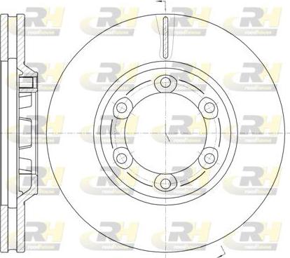 Roadhouse 61163.10 - Brake Disc autospares.lv