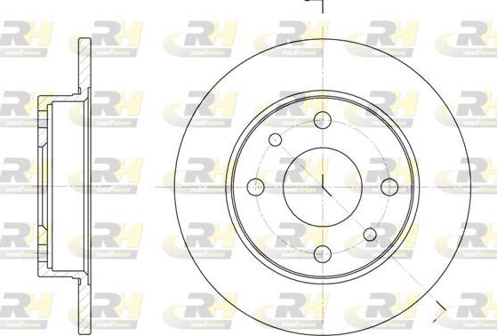 Roadhouse 6110.00 - Brake Disc autospares.lv