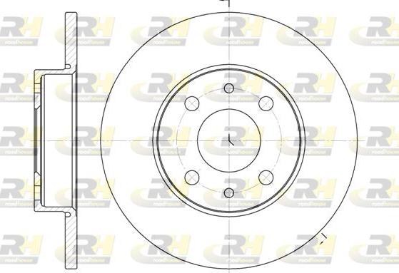 Roadhouse 6110.01 - Brake Disc autospares.lv