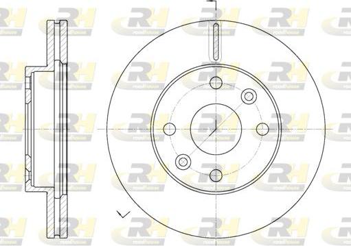 Roadhouse 61116.10 - Brake Disc autospares.lv