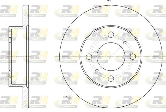 Roadhouse 61117.00 - Brake Disc autospares.lv