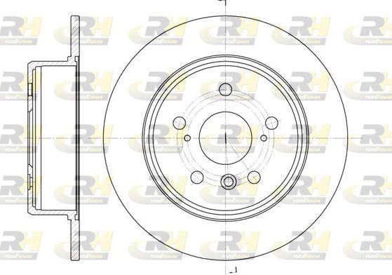 Roadhouse 61128.00 - Brake Disc autospares.lv