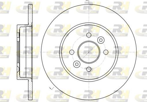 Roadhouse 61176.00 - Brake Disc autospares.lv