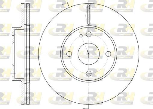 Roadhouse 6184.10 - Brake Disc autospares.lv