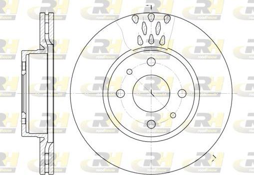 Roadhouse 6186.10 - Brake Disc autospares.lv