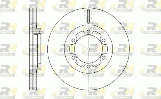 Roadhouse 6188.10 - Brake Disc autospares.lv