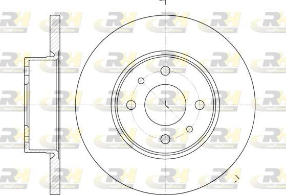 Roadhouse 6182.00 - Brake Disc autospares.lv