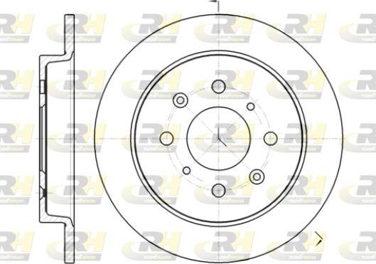 Roadhouse 61395.00 - Brake Disc autospares.lv