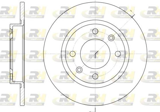 Roadhouse 6136.00 - Brake Disc autospares.lv