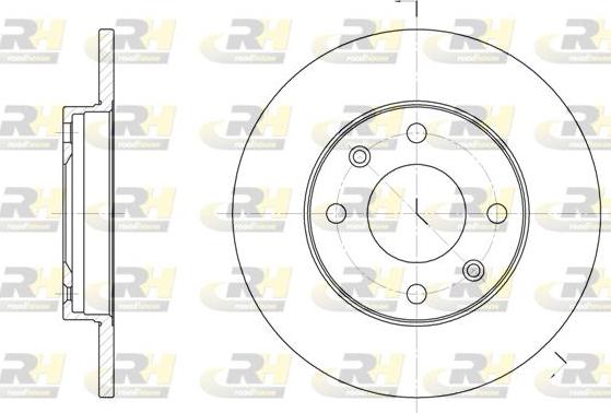 Roadhouse 6130.00 - Brake Disc autospares.lv