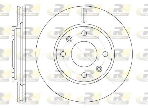 Roadhouse 6131.10 - Brake Disc autospares.lv