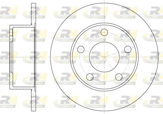 Roadhouse 6121.00 - Brake Disc autospares.lv