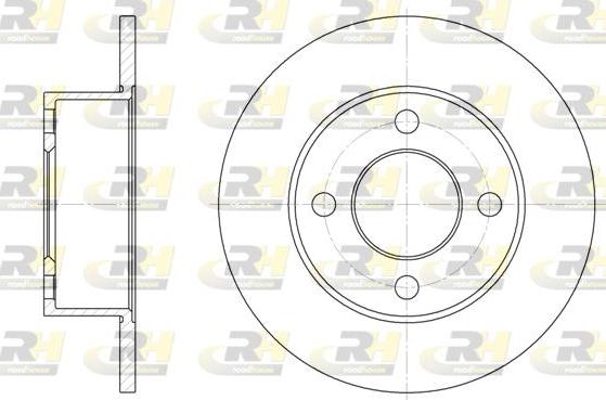 Roadhouse 6122.00 - Brake Disc autospares.lv