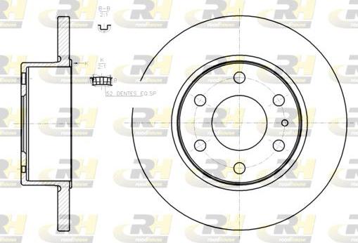 Roadhouse 61274.00 - Brake Disc autospares.lv