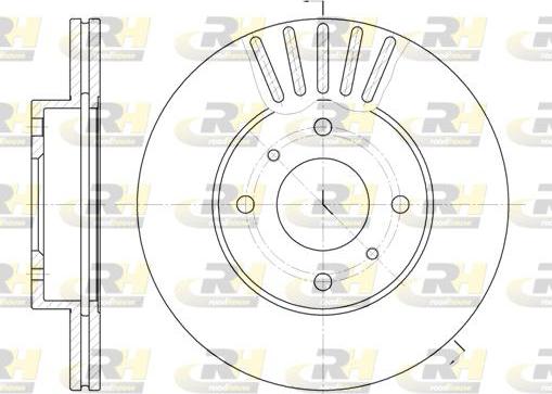 Roadhouse 6179.10 - Brake Disc autospares.lv