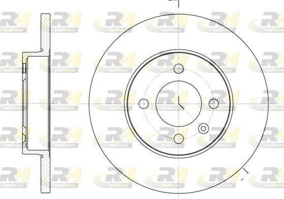 Roadhouse 6172.00 - Brake Disc autospares.lv