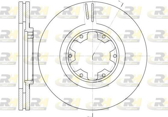 Roadhouse 6899.10 - Brake Disc autospares.lv