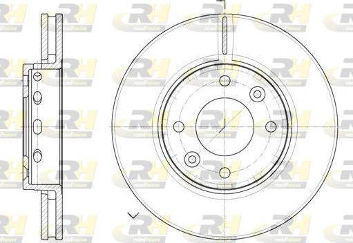 Roadhouse 6891.10 - Brake Disc autospares.lv