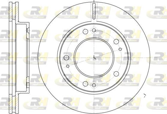 Roadhouse 6893.10 - Brake Disc autospares.lv