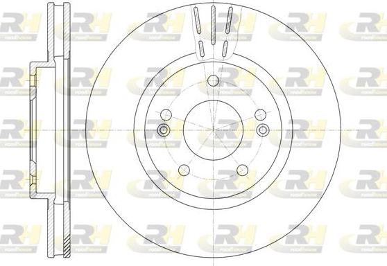 Roadhouse 6897.10 - Brake Disc autospares.lv