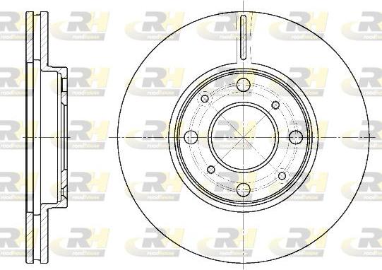 Roadhouse 6844.10 - Brake Disc autospares.lv