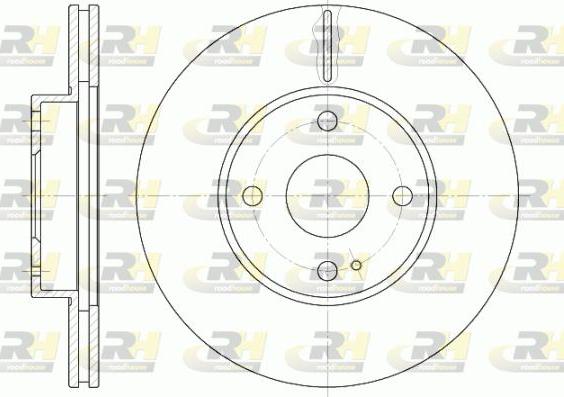 Roadhouse 6843.10 - Brake Disc autospares.lv