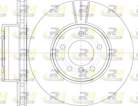 Roadhouse 6853.10 - Brake Disc autospares.lv