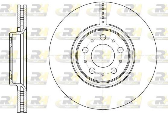 Roadhouse 6866.10 - Brake Disc autospares.lv