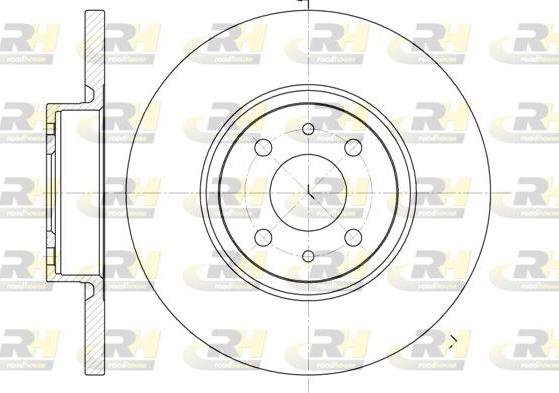 Roadhouse 6860.00 - Brake Disc autospares.lv