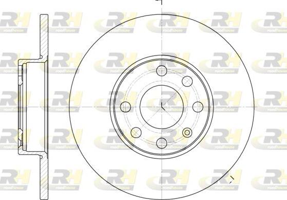 Roadhouse 6800.00 - Brake Disc autospares.lv