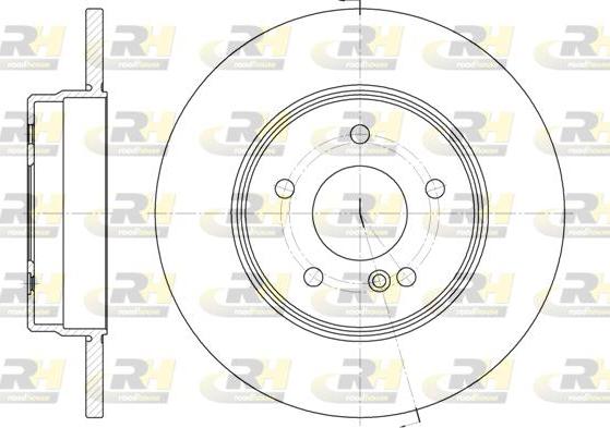 Roadhouse 6801.00 - Brake Disc autospares.lv