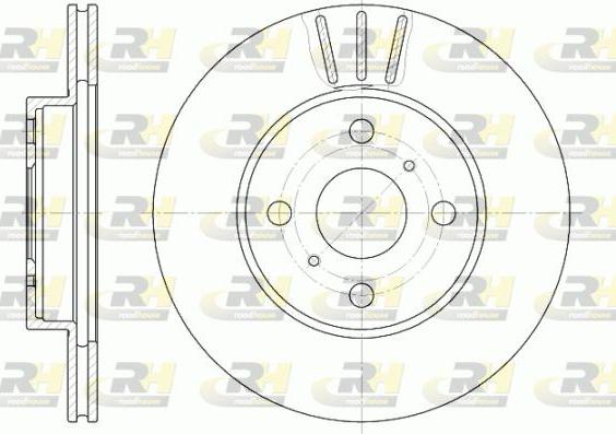 Roadhouse 6814.10 - Brake Disc autospares.lv