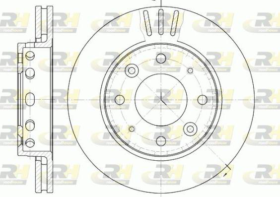 Roadhouse 6815.10 - Brake Disc autospares.lv