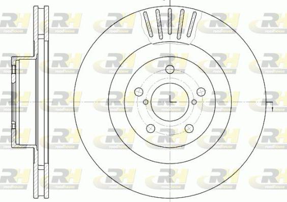 Roadhouse 6816.10 - Brake Disc autospares.lv