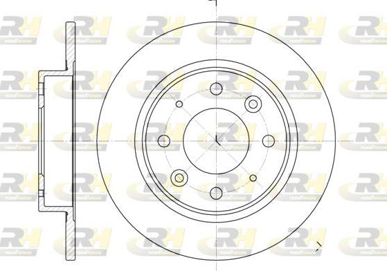 Roadhouse 6813.00 - Brake Disc autospares.lv