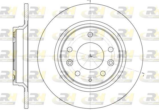 Roadhouse 6881.00 - Brake Disc autospares.lv